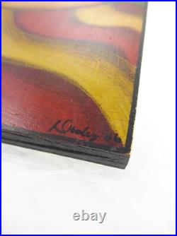 14 Sherry Dooley 2006 Folk Art Painting On Wood Woman's Portrait