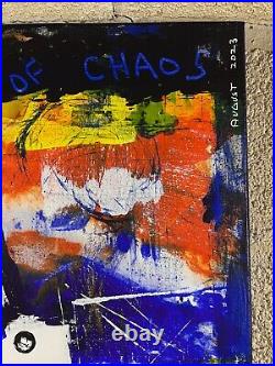 16 x 20 e9Art abstract naive outsider folk art brut primitive raw chaos