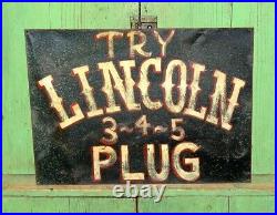 1910-20s FOLK ART PAINTED TOBACCO SIGN