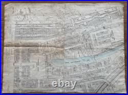 1915 Folk Art Picture Made from Postal Stamp Philatelic Wall Art Geometric Piece