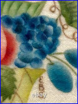 1915 RARE PAIR Old Saybrooke Ct. Folk Art Botanical Theorem Paintings On Velvet