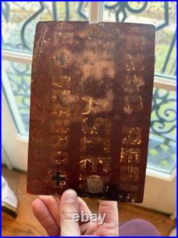 1937 Mexican Ex Voto Retablo Tin Painting Santo Niño de Atocha Mexicali