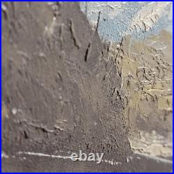 1960's Landscape Oil By S. Young Cottage On The River