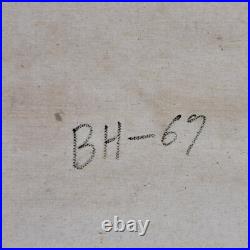 1960's Landscape Oil By S. Young Cottage On The River