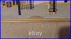 1960's Vintage Lillian Latal Folk Art Oil Painting Framed- Signed-Dated-Titled