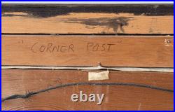 1970 Janet Montgomery Listed Dallas Texas Artist Folk Art Oil Painting Vtg Rare