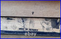 1970 Janet Montgomery Listed Dallas Texas Artist Folk Art Oil Painting Vtg Rare