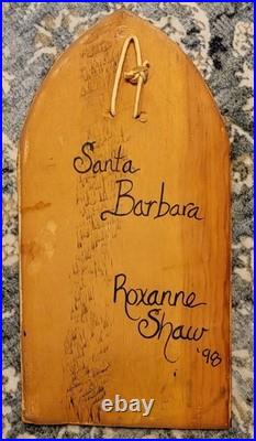 1998 Roxanne Shaw Signed Retablo Santa Barbara