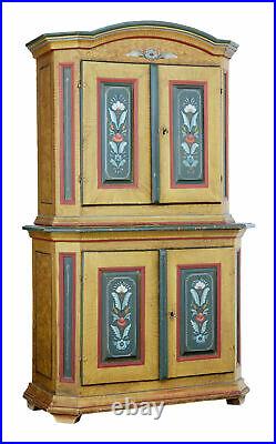 19th Century Swedish Folk Art Painted Cupboard