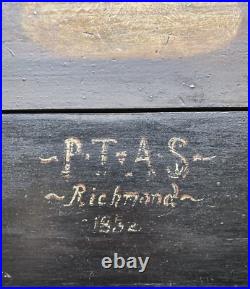 19th c Folk Art Still Life-Richmond 1832
