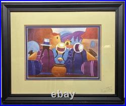 3 Artist Signed Ulderico Puma Ccama 2003 Watercolor Cusco Peru Andean