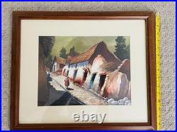 3 Original 2002 Huillcahuaman Peru Watercolor Paintings Folk Art 3 Original 2002 Huillcahuaman Peru Watercolor Paintings Folk Art