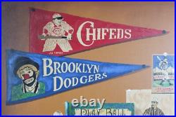 47 Folk art style painting of vintage Baseball, signed Huntington, Lou Gehrig