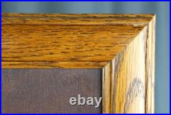 47 Folk art style painting of vintage Baseball, signed Huntington, Lou Gehrig