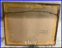 5 Charles Thomas Garland Original Paintings Signed PA Folk Art Landscapes Frame