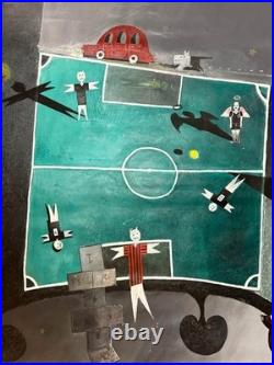 76 x 59 Massive South American Folk/ Outsider Art Painting by Gustavo c. 1993