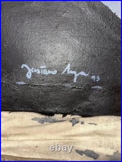 76 x 59 Massive South American Folk/ Outsider Art Painting by Gustavo c. 1993