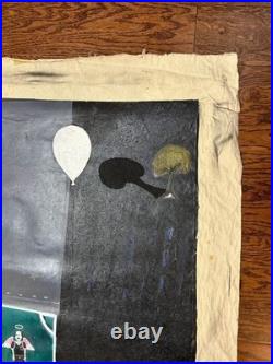 76 x 59 Massive South American Folk/ Outsider Art Painting by Gustavo c. 1993