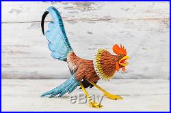 A1218 Rooster Alebrije Oaxacan Wood Carving Painting Handcrafted Folk Art Mexica