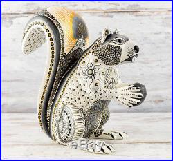 A1235 Squirrel Alebrije Oaxacan Wood Carving Painting Handcrafted Folk Art Mexic