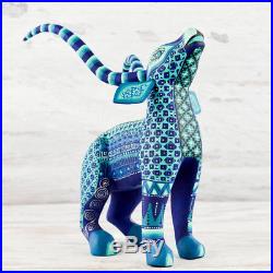 A1312 Goat Alebrije Oaxacan Wood Carving Painting Handcrafted Folk Art Mexican