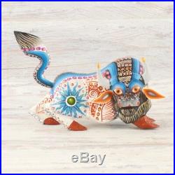 A1359 Bison Alebrije Oaxacan Wood Carving Painting Handcrafted Folk Art Mexican