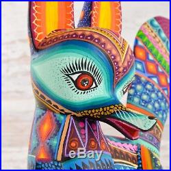 A1508 Fox Alebrije Oaxacan Wood Carving Painting Handcrafted Folk Art Mexic