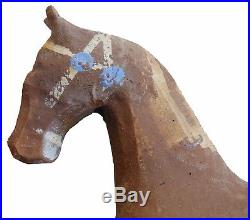 AAFA Antique Folk Art Painted Wooden Pull Toy Horse #1
