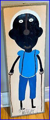 ANNIE TOLLIVER Original Folk Art Painting of her father MOSE T Outsider Art