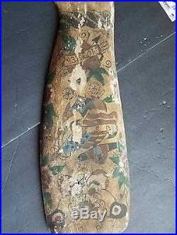 Antique Trade Sign Folk Art Tattoo Art Hand Painted Carved CIVIL War Era