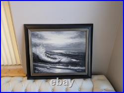 A. Kirkham Original Oil On Canvas Seascape Painting