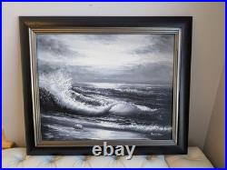 A. Kirkham Original Oil On Canvas Seascape Painting