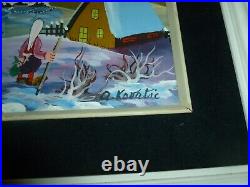 A. Kovatic Naive Folk Art Painting Winter Scene PAESAGGIO NAIF 11x9 Board
