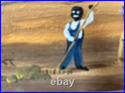 A. Willums, Folk Artist (Cleaning up the School) 12.5 X 15.5 including the frame A. Willums, Folk Artist (Cleaning up the School) 12.5 X 15.5 including the frame