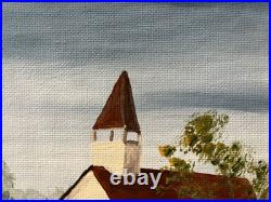 A. Willums, Folk Artist (Cleaning up the School) 12.5 X 15.5 including the frame