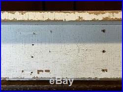 Aafa Early Folk Art Antique Wall Shelf Original White Paint Square Nails Wood