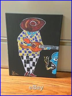 African American Folk Art Painting by Leon Collins Giclee Reproduction