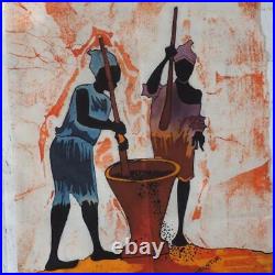 African Fabric Painting Folk Art Vincent Mutema Artist