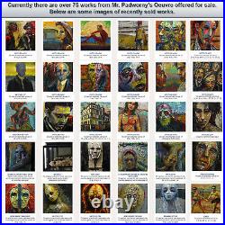 African Mask Oil? Painting? Realism Art? Signed Vintage Original? Expressionist Pop