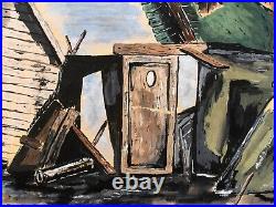 After Karl Fortress Gouache, Ink and Watercolor, Signed Illegibly, 1954