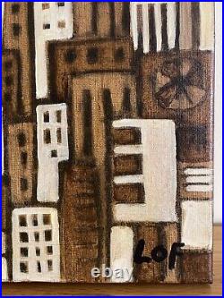 Alan Lofsness Acrylic / Cityscape Painting / Art 11 x 14 inches