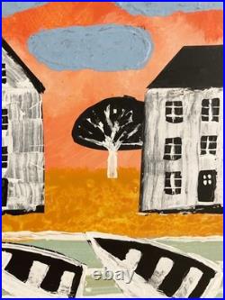 Alan Lofsness Mixed-Media/Collage Scandinavian Landscape Art 14 x 18 in