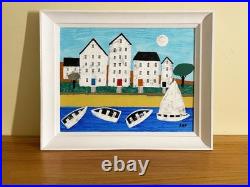 Alan Lofsness Mixed-Media/Collage Scandinavian Landscape Art 16 x 20 in