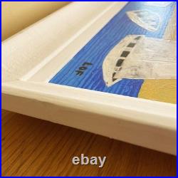 Alan Lofsness Mixed-Media/Collage Scandinavian Landscape Art 16 x 20 in