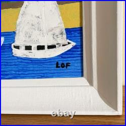 Alan Lofsness Mixed-Media/Collage Scandinavian Landscape Art 16 x 20 in