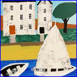 Alan Lofsness Mixed-Media/Collage Scandinavian Landscape Art 16 x 20 in