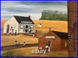 Alfonso Willums, Folk Artist (Town) 16X20
