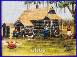 Almarie P. Little (1923-2002) Louisiana Folk Art Acrylic Painting