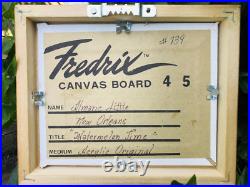 Almarie P. Little (1923-2002) Louisiana Folk Art Acrylic Painting