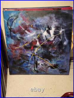 Amazing Abstract Acrylic On Canvas Artwork Large Modern Contemporary